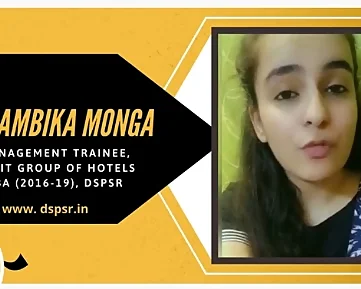 Ambika Monga - Alumni DSPSR Lalit Group Hotels
